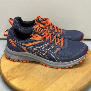 Asics Trail Scout 2 Men’s Shoes blue Orange 1011B181 Running Sneakers Size 11